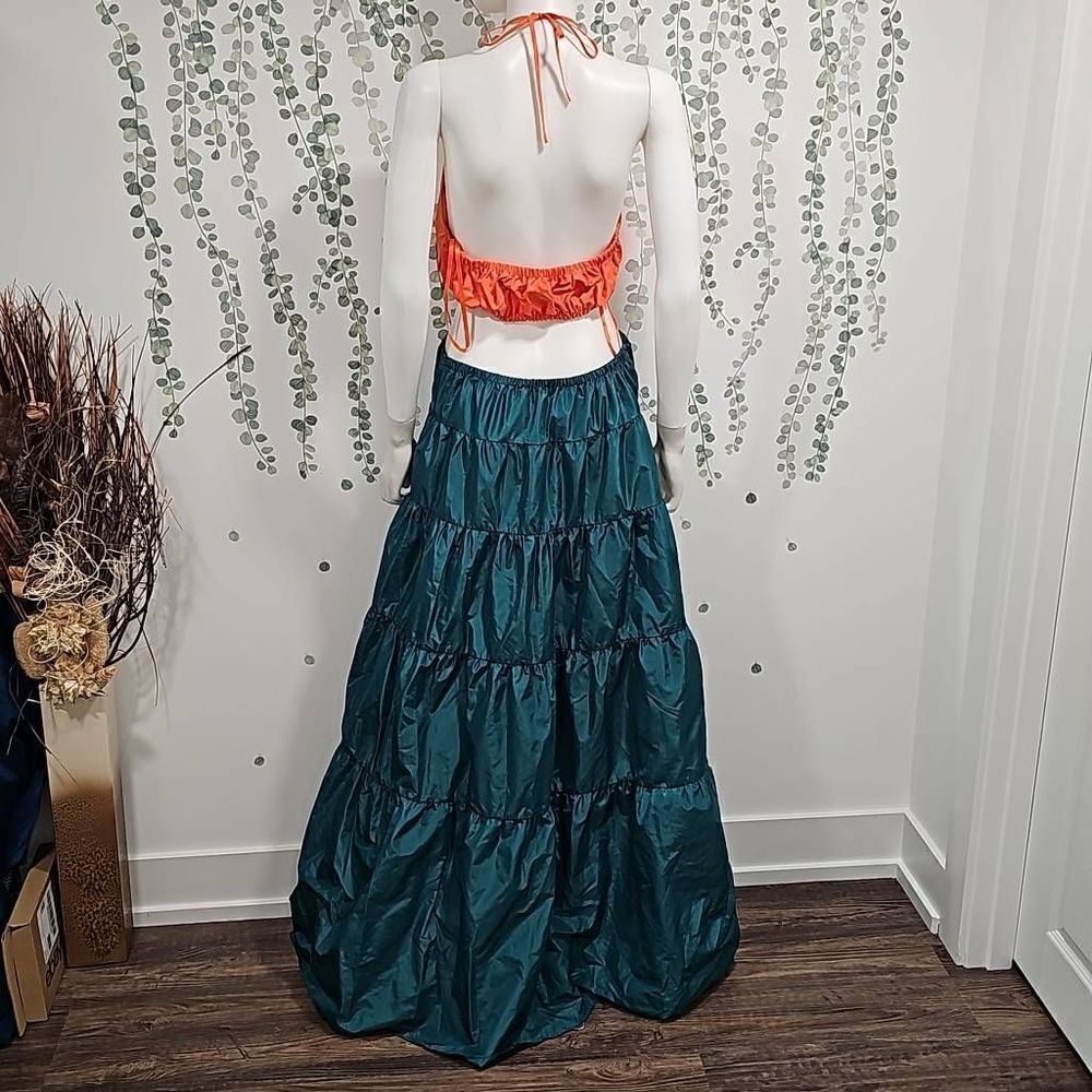 NWOT Staud Dome Taffeta Cut-Out Maxi Dress Size L - Picture 9 of 12
